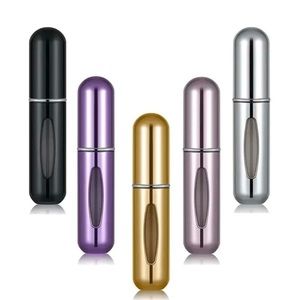 5pcs  5Ml Filling Perfume Dispenser Bottle Mini Spray Portable Self-Pumping